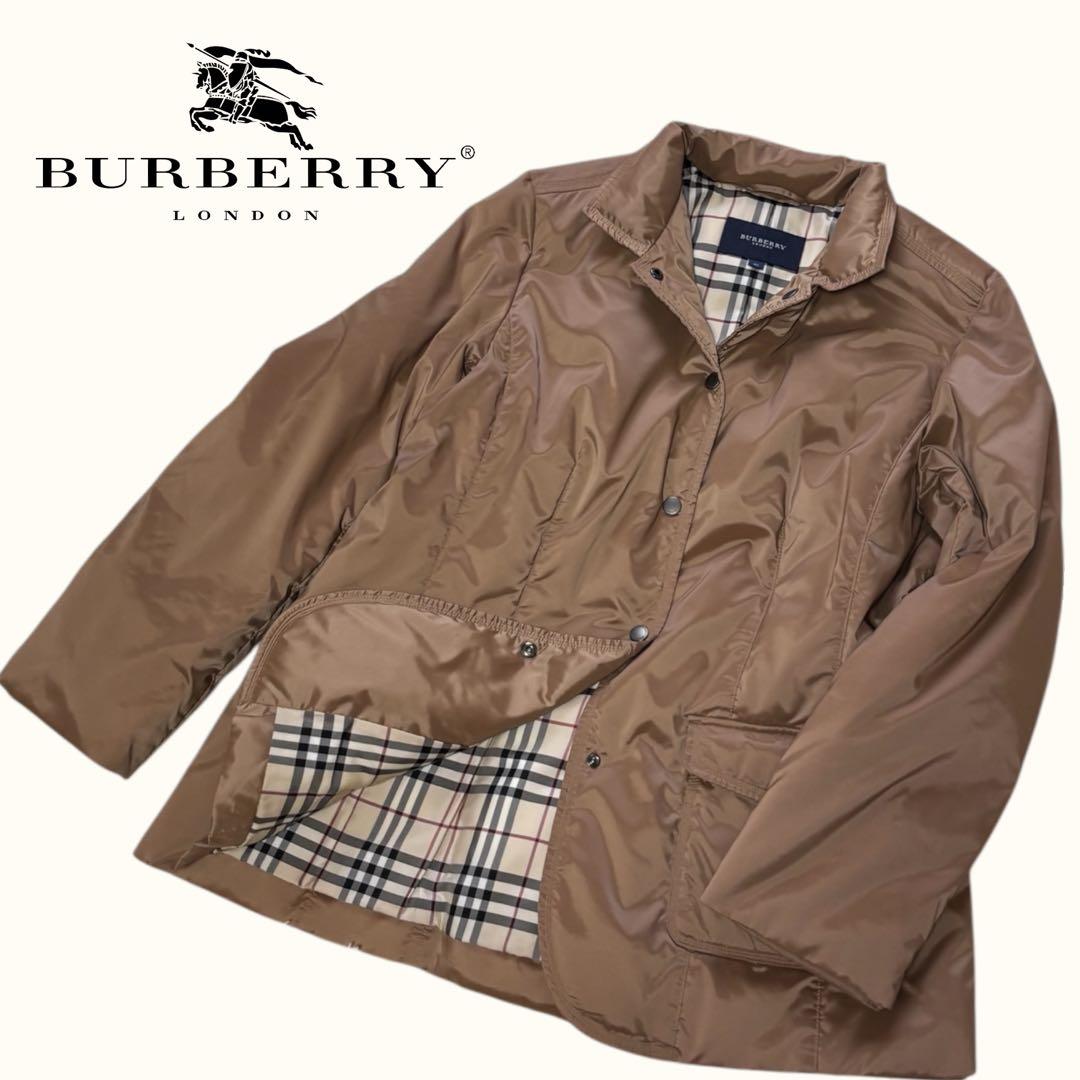 【Burberry】バーバリー ダウンジャケット ライトダウン ブラウン 美品