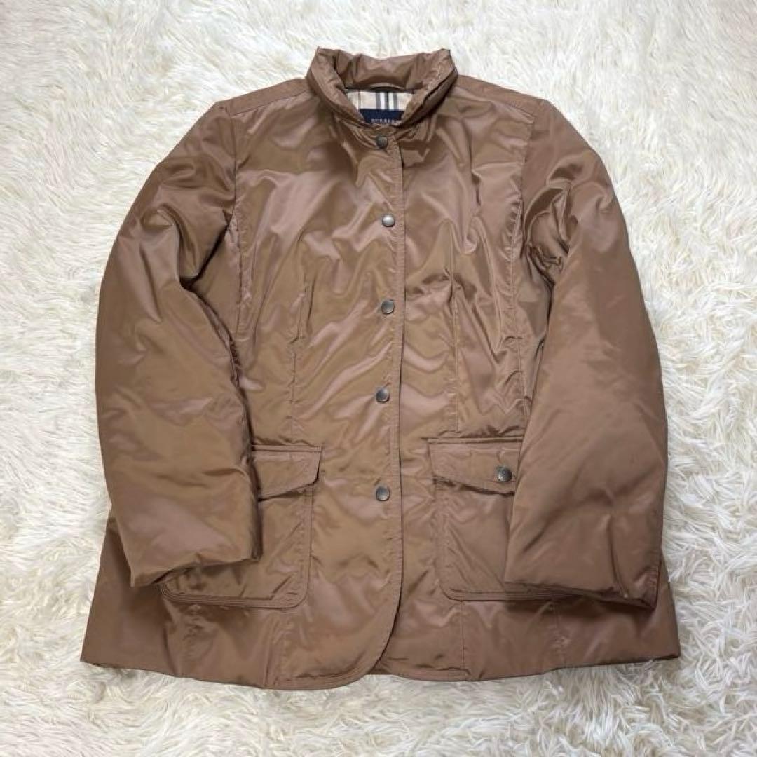 【Burberry】バーバリー ダウンジャケット ライトダウン ブラウン 美品
