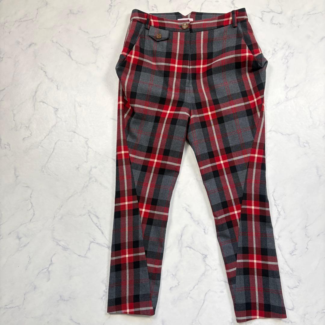ヴィヴィアンウエストウッド チェックトラウザー パンツ ボトムス サイズ2