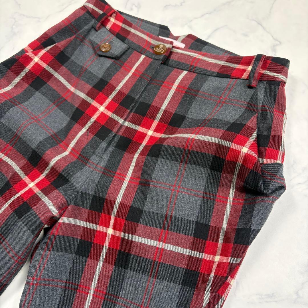 ヴィヴィアンウエストウッド チェックトラウザー パンツ ボトムス サイズ2