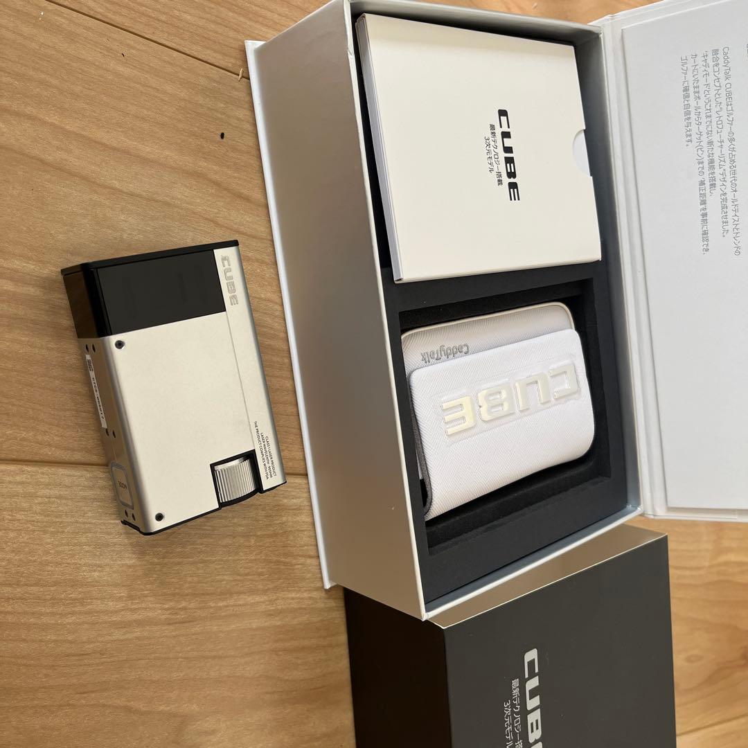 CUBE ゴルフ用距離計 シルバー/ブラック