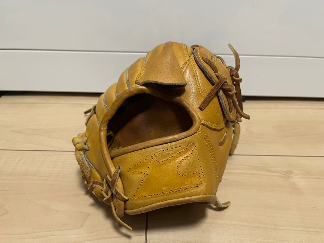 ミズノプロ 硬式 投手 4Dテクノロジー ナチュラル ラベルなし