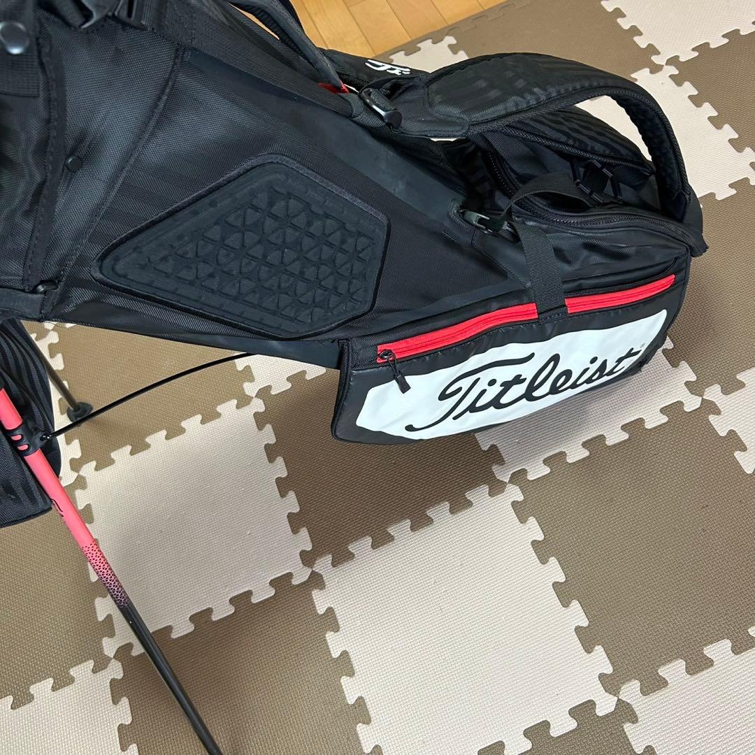 Titleist キャディバッグ 黒/白/赤