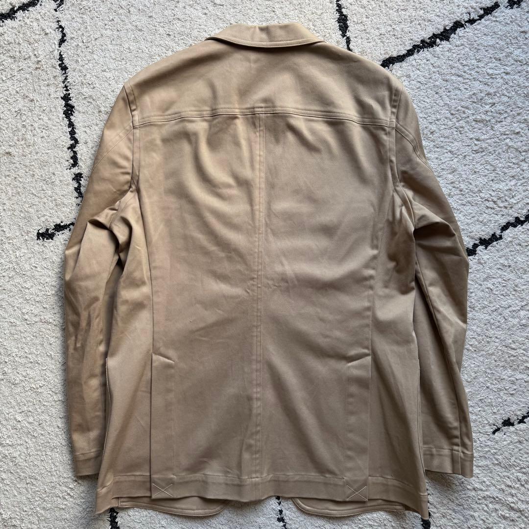 未使用　鎌倉シャツ　テーラードジャケット　コットン　ベージュ　Mサイズ