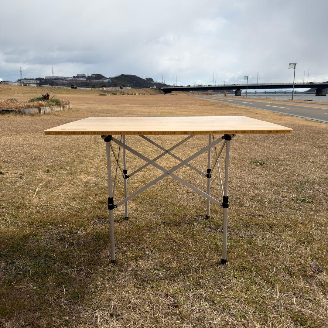  peak アジャスタブルF.ローテーブル竹【廃盤品】