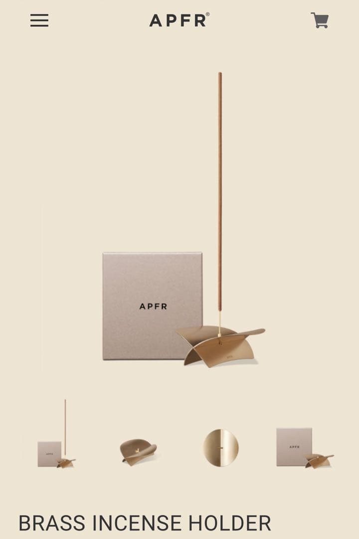 APFR お香ホルダーとお香セット 新品未使用