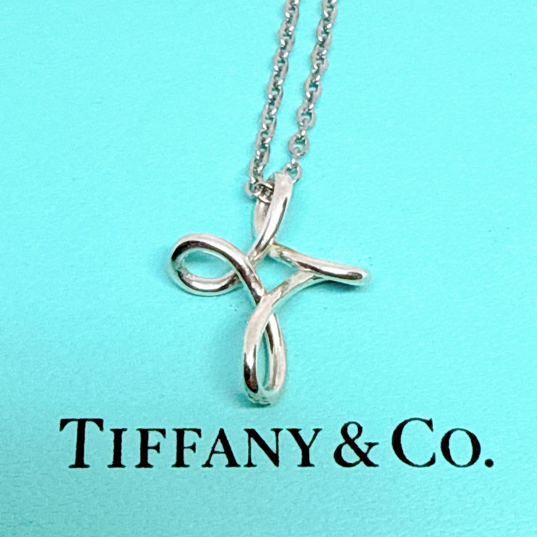 【美品 社外チェーン】TIFFANY&Co. インフィニティ クロス ネックレス