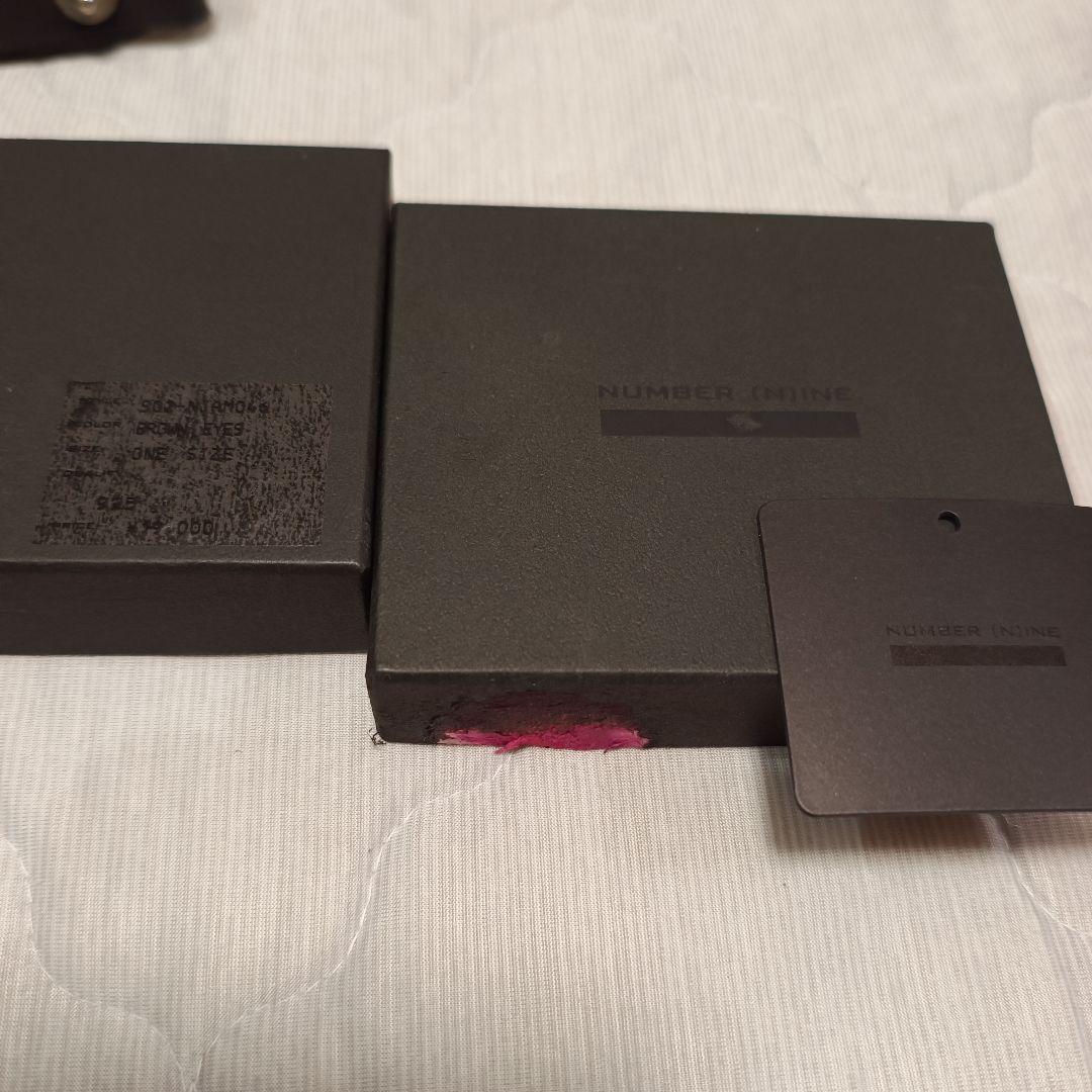 ナンバーナイン ウォレットチェーン 革 箱付き S02-NJAMO46