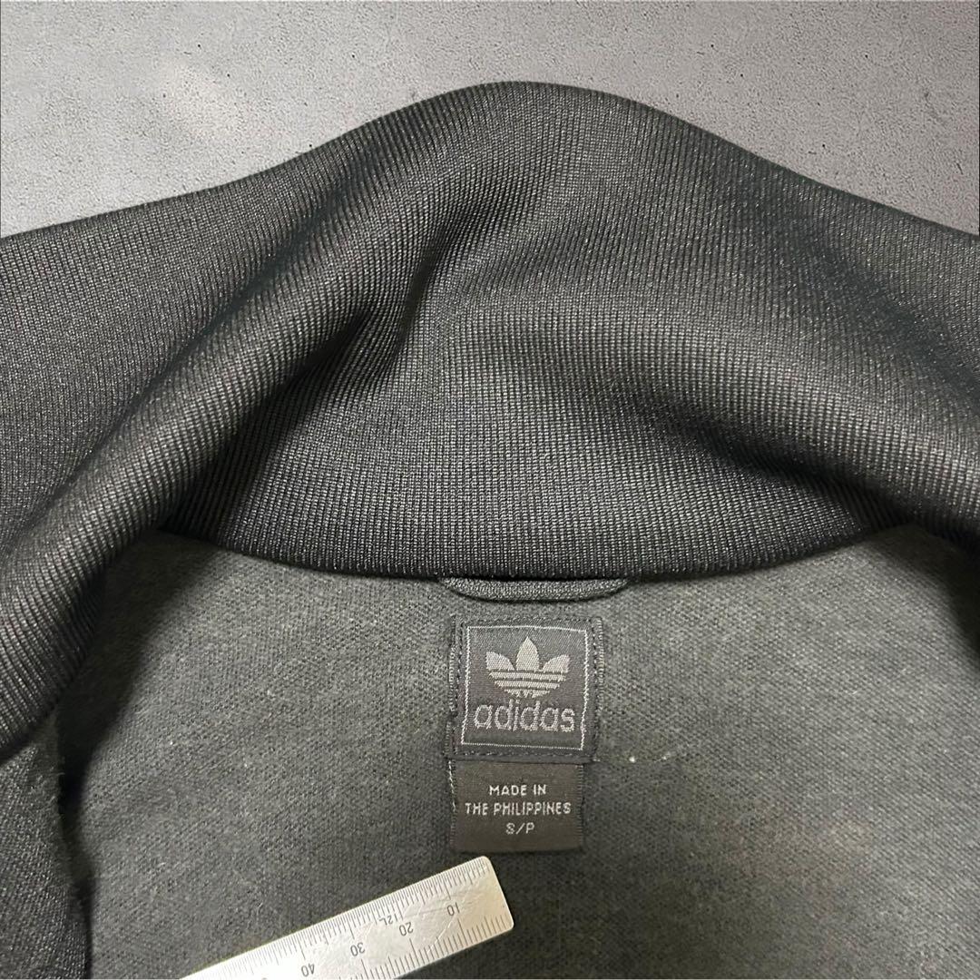 adidas 00sトラックジャケットALL BLACKトレフォイル刺繍ジャージ