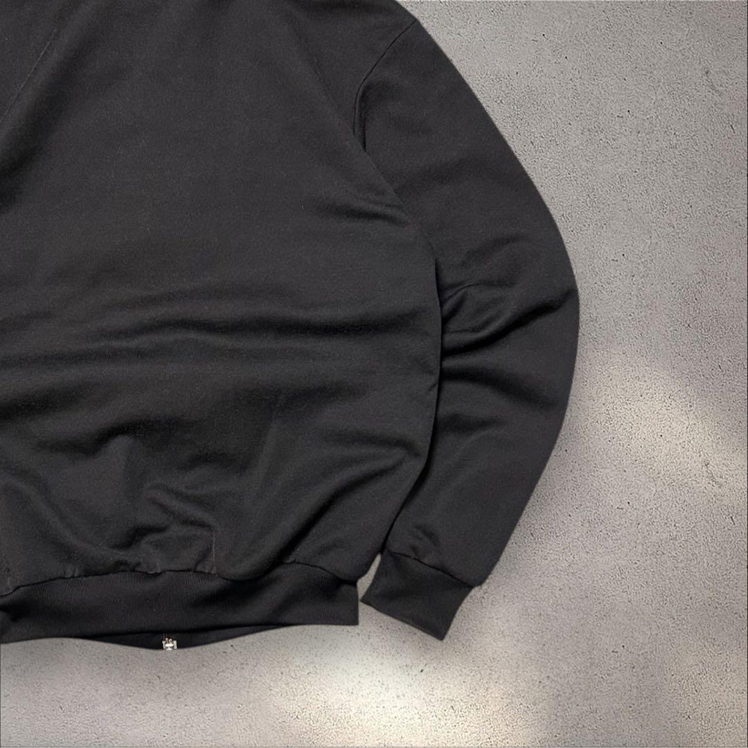 adidas 00sトラックジャケットALL BLACKトレフォイル刺繍ジャージ