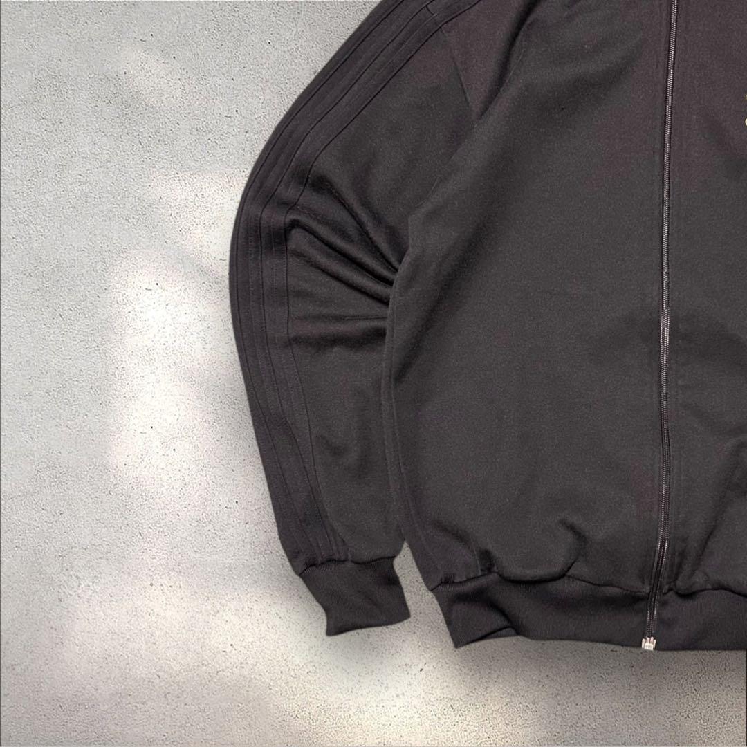 adidas 00sトラックジャケットALL BLACKトレフォイル刺繍ジャージ