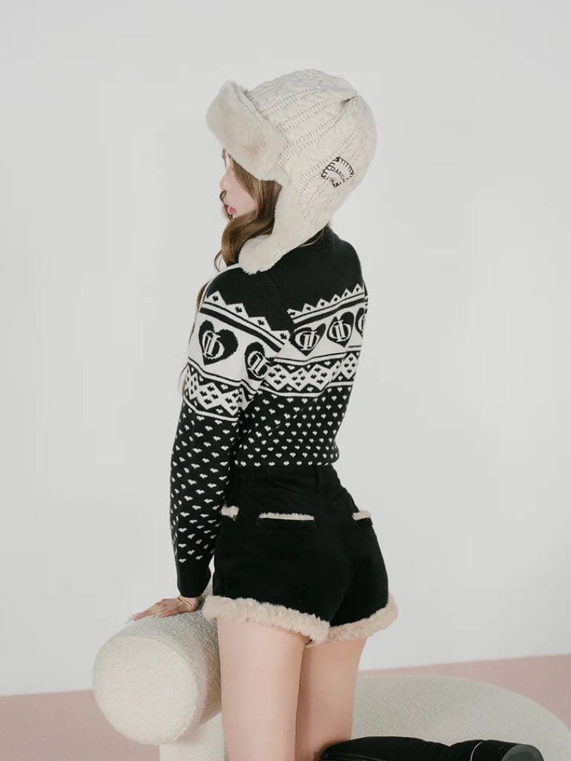 Darich ポイントボアコーデュロイショートパンツ　S