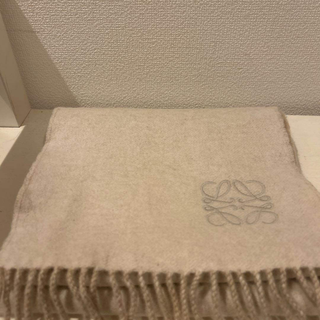 ロエベ　リバーシブル　ウール　カシミヤ　マフラー