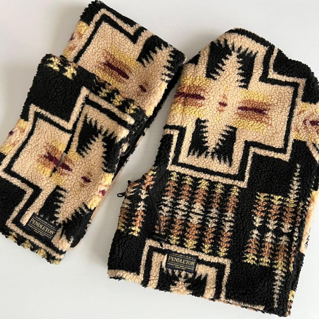 美品　PENDLETON　ペンドルトン　ボア　バラクラバ　マフラー　セット