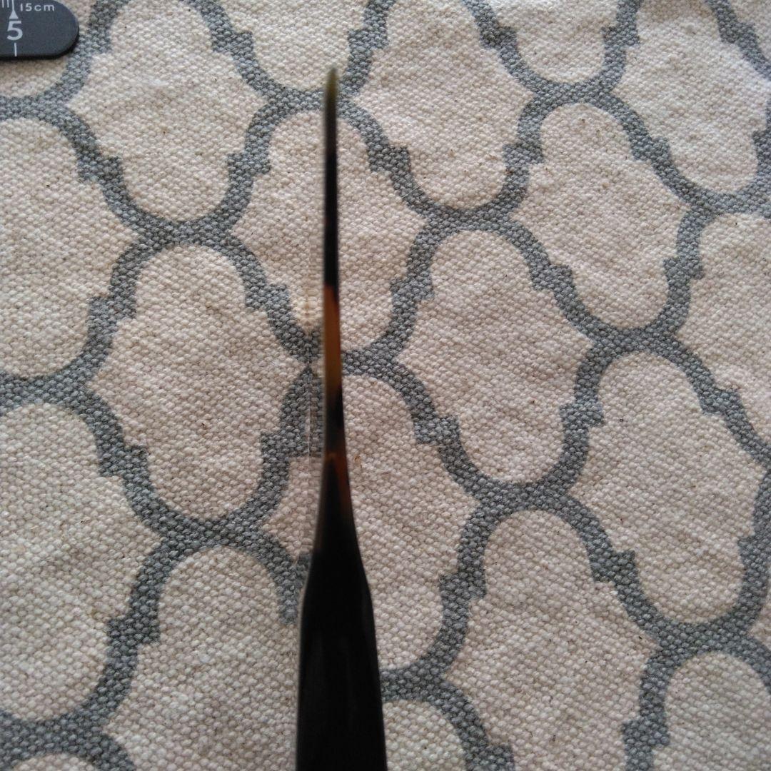 津軽三味線バチ 海宝堂謹製 　黒水牛台一枚甲