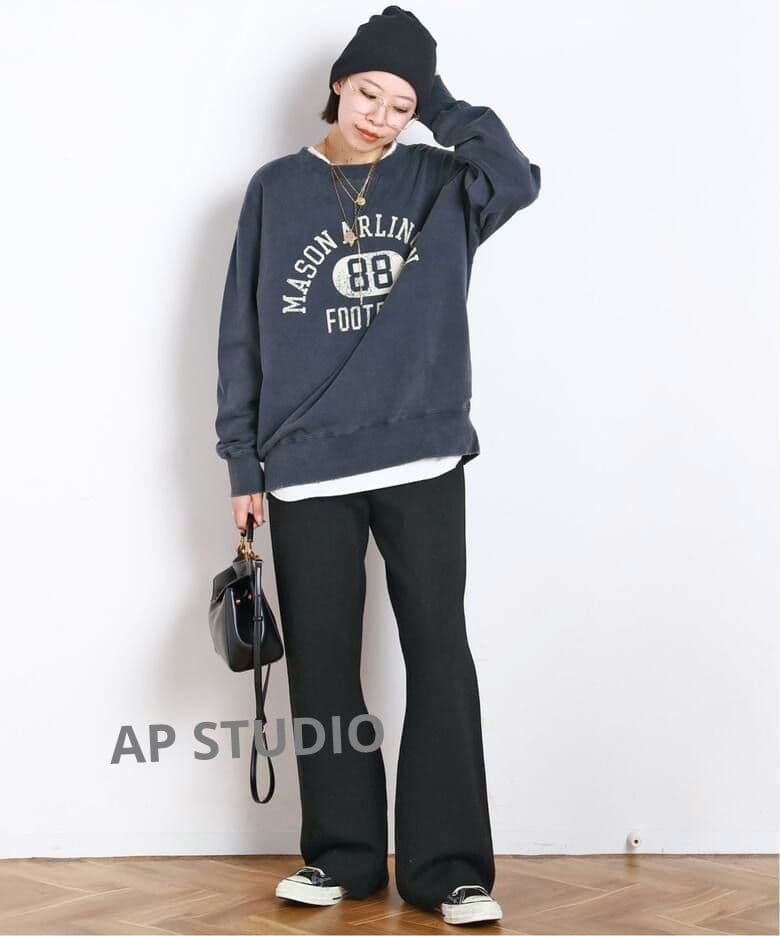 athletic wear MASON 別注オーバーカレッジ スウェット