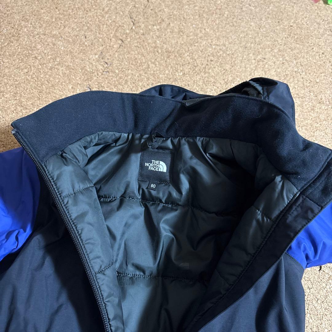 美品80cm THE NORTH FACE 子ども用スキーウェア 黒/青