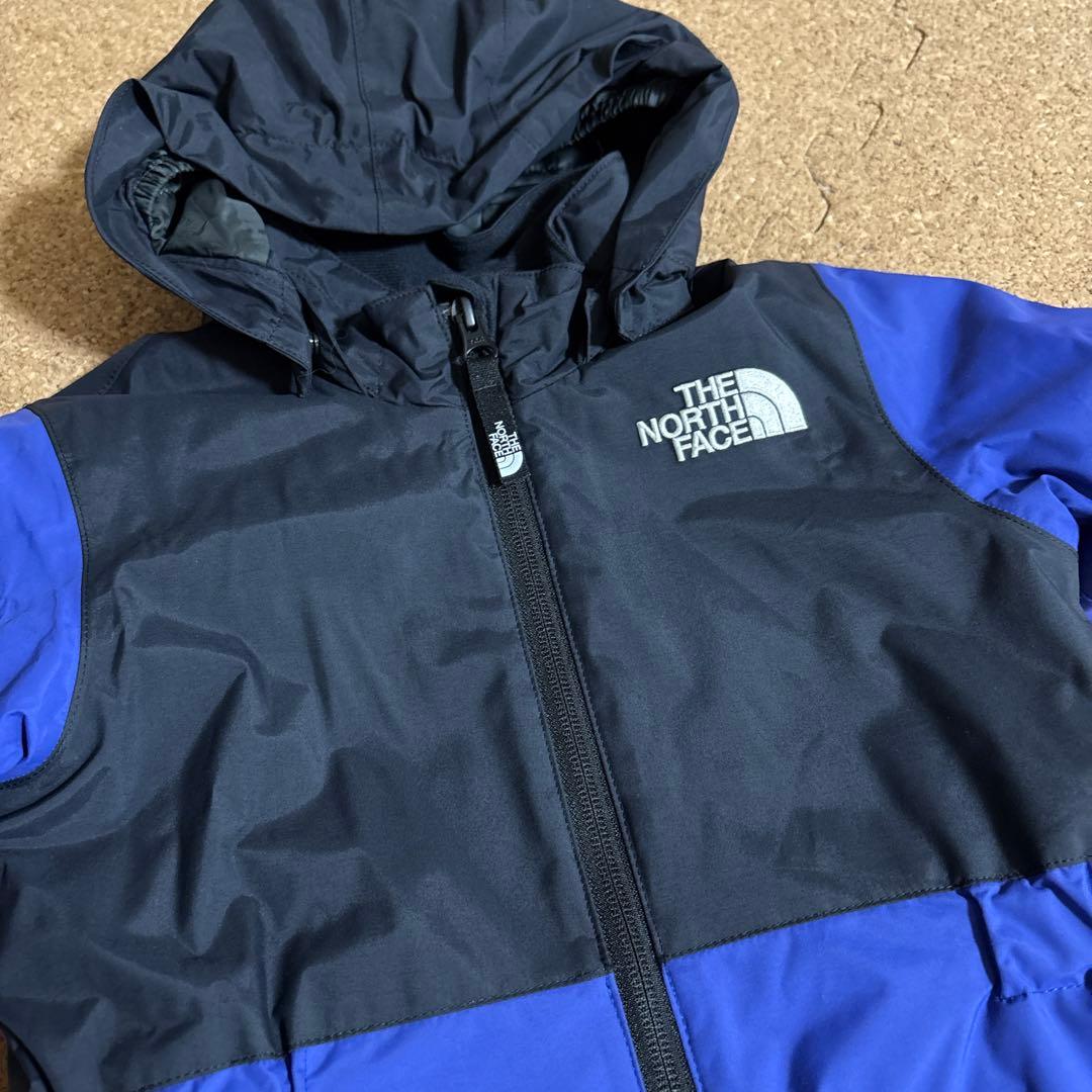 美品80cm THE NORTH FACE 子ども用スキーウェア 黒/青