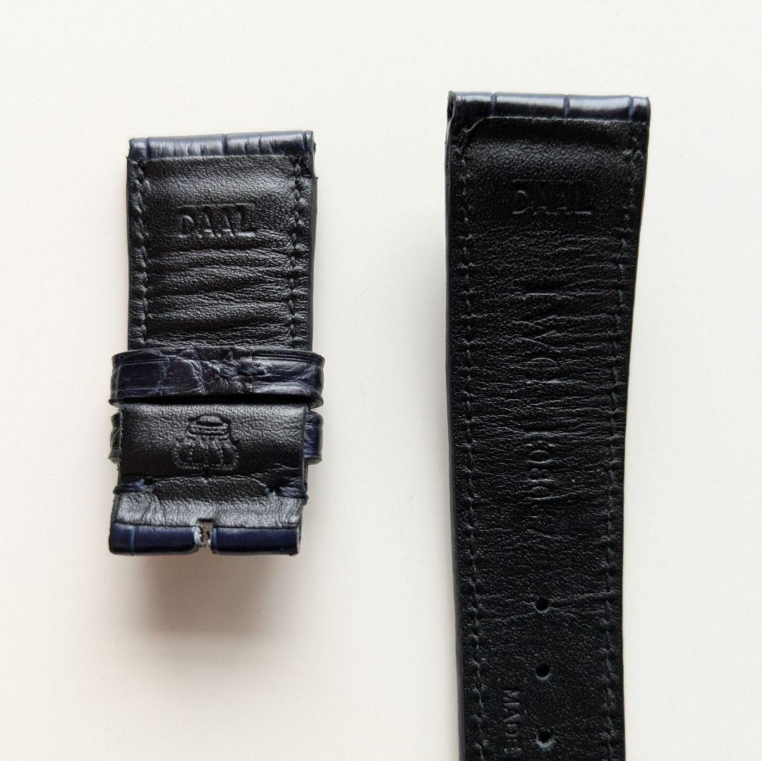 極美品 IWC 純正 ポルトギーゼ ダークブルー アリゲーター ストラップ XS