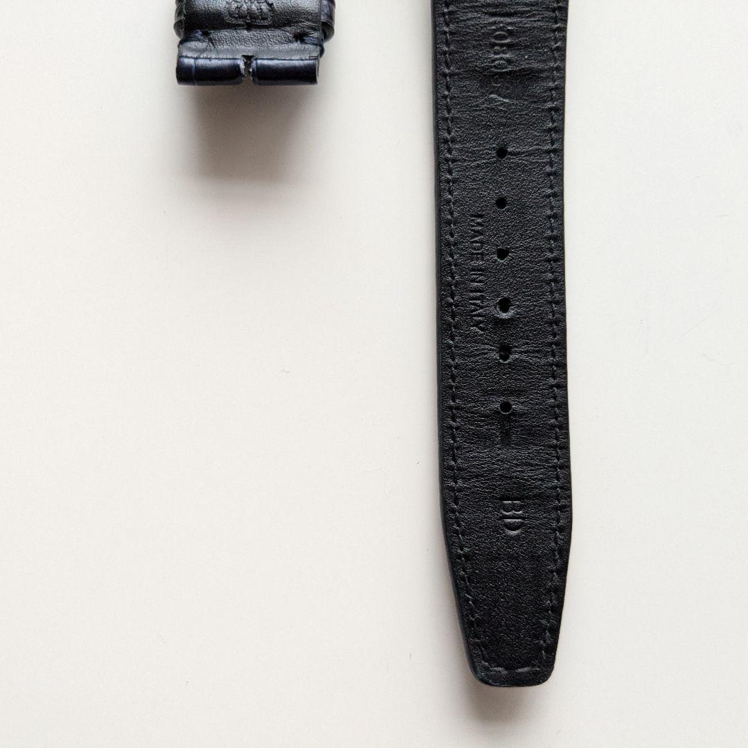 極美品 IWC 純正 ポルトギーゼ ダークブルー アリゲーター ストラップ XS