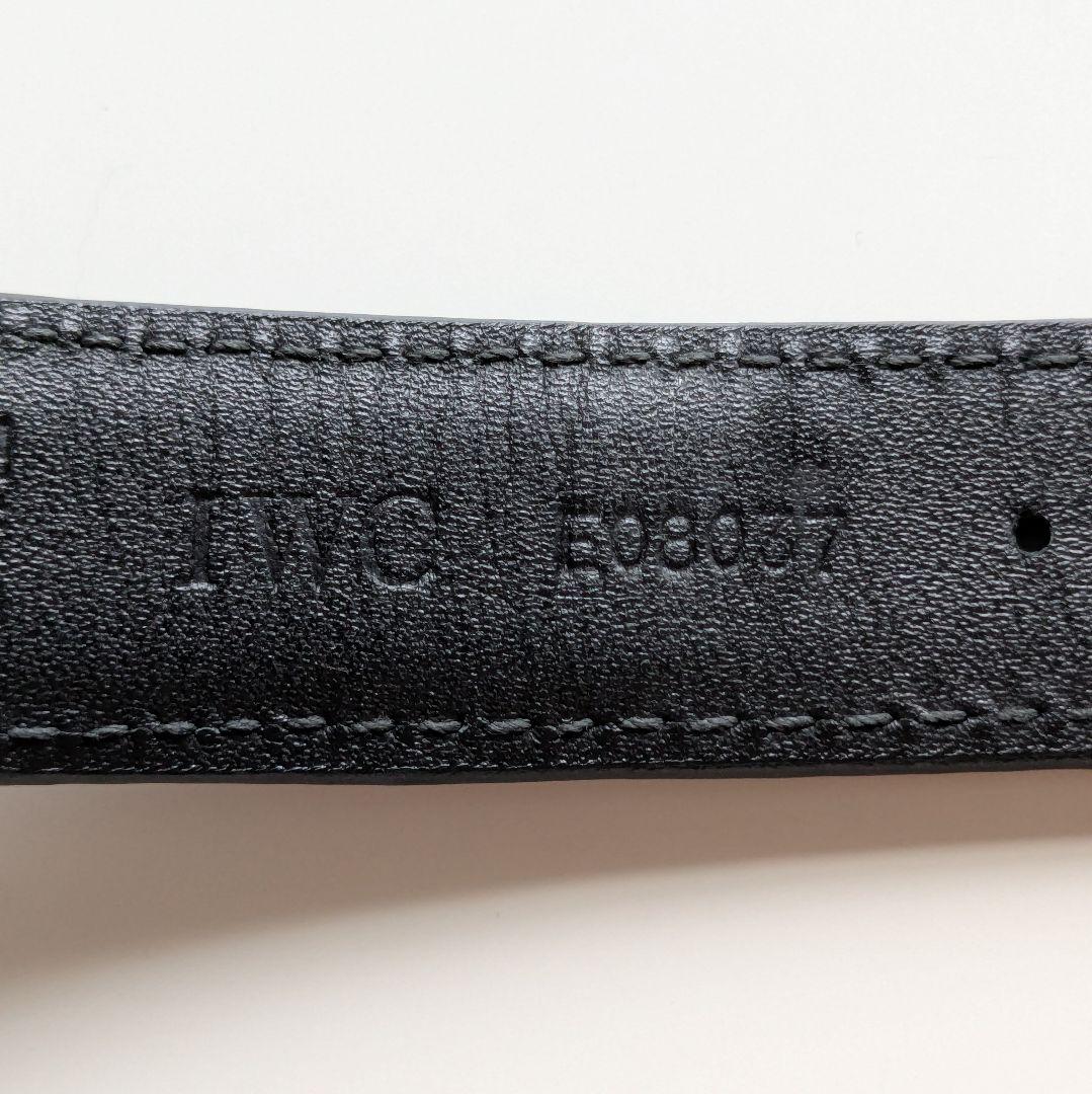 極美品 IWC 純正 ポルトギーゼ ダークブルー アリゲーター ストラップ XS
