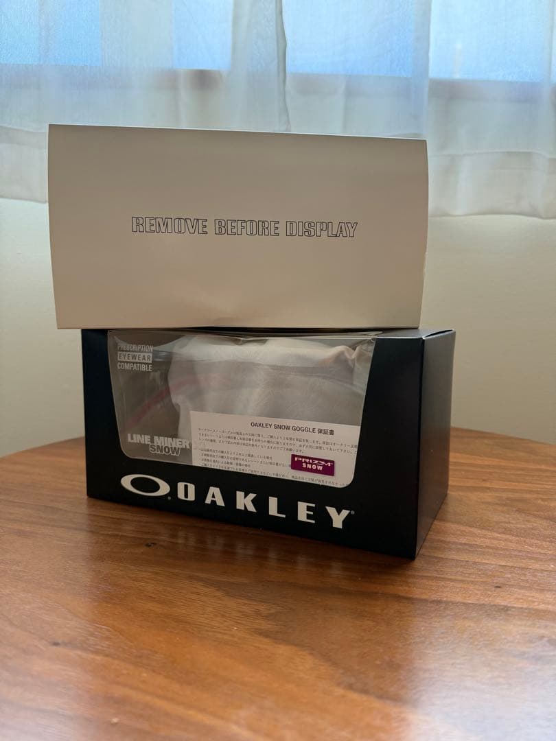 箱あり OAKLEY ゴーグル ブラック line miner XL