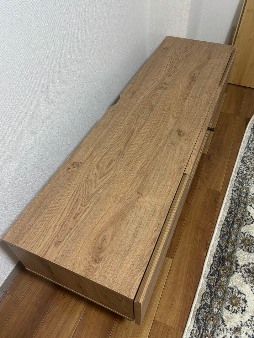 【m♡ 】LOWYA ロウヤ　ラタン調　テレビボード　TV台　幅140cm