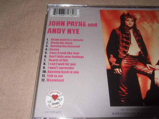 JOHN PAYNE,ANDY NYE,新品未開封,メロハー,ASIA,MSG