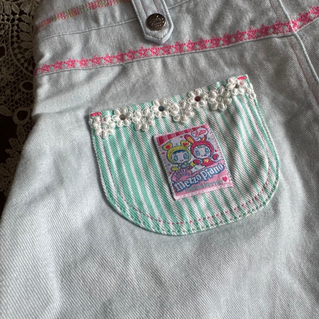 ⭐️Mezzo Piano⭐️ベリエちゃん&ラブちゃん⭐️ジャンパースカート⭐️美品⭐️