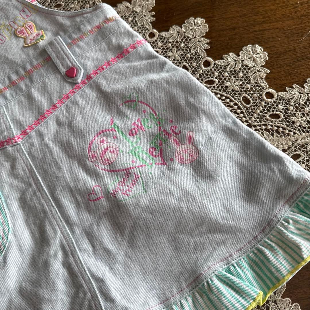 ⭐️Mezzo Piano⭐️ベリエちゃん&ラブちゃん⭐️ジャンパースカート⭐️美品⭐️