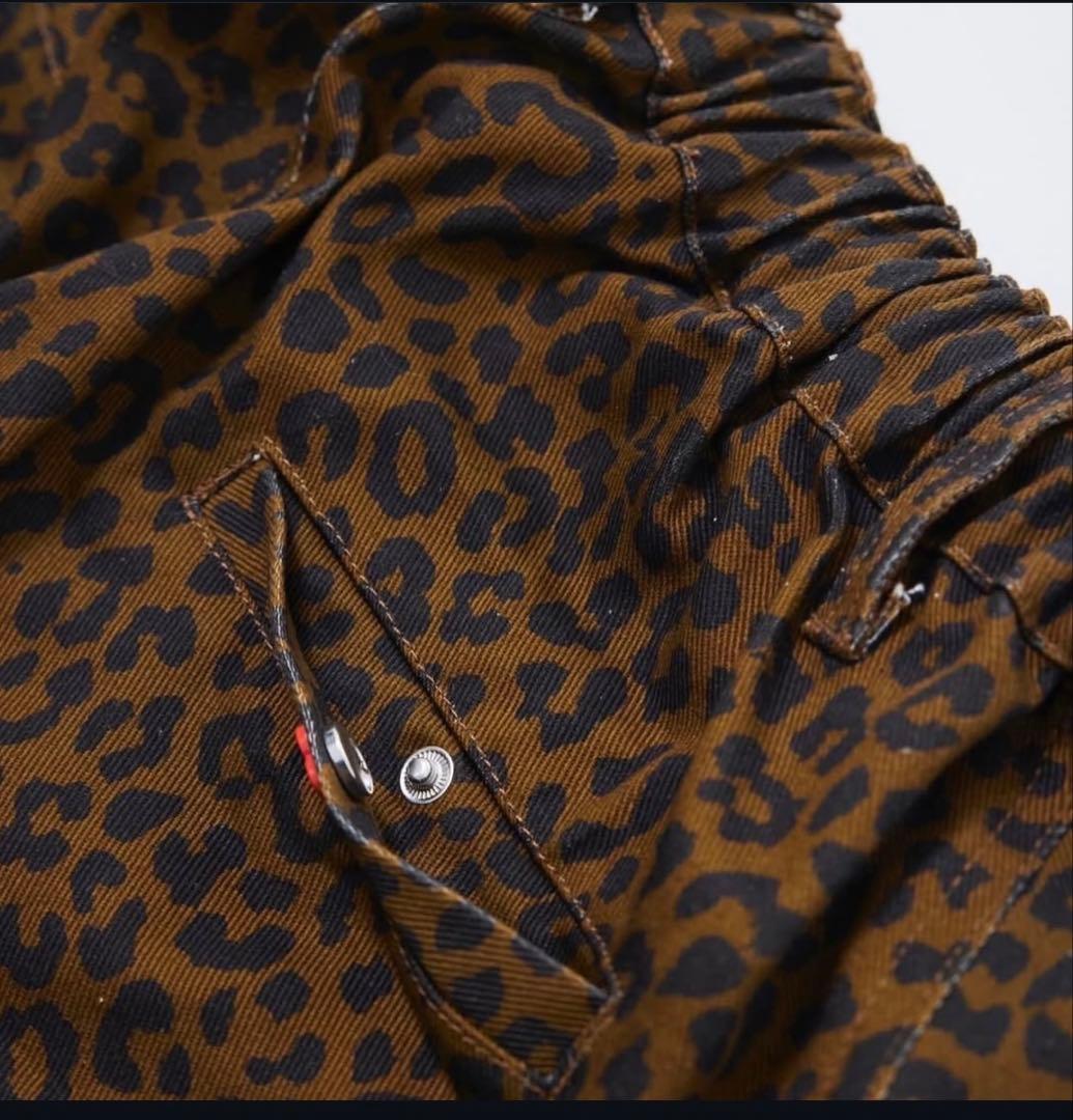 RE. シェフパンツ レオパードブラウン 仲里依紗