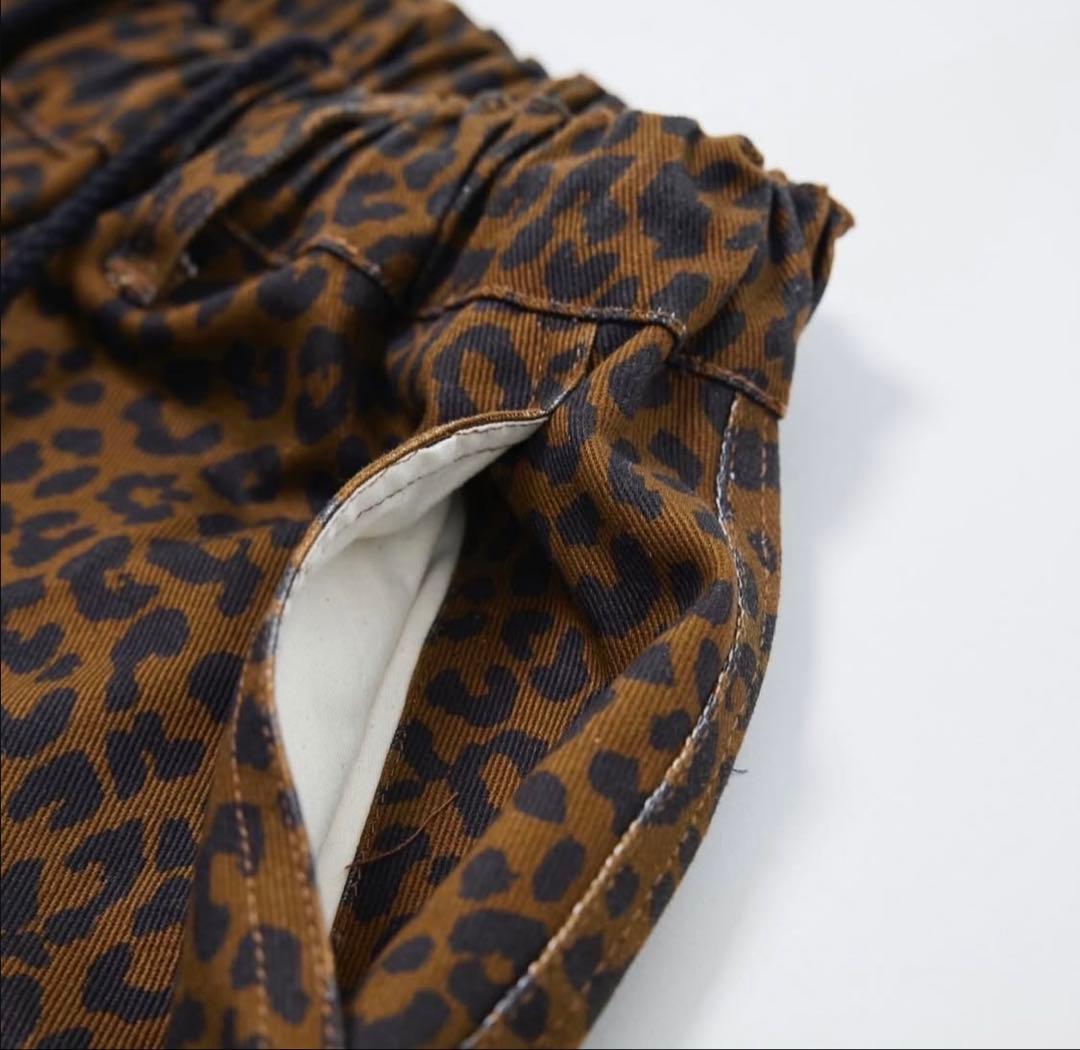 RE. シェフパンツ レオパードブラウン 仲里依紗
