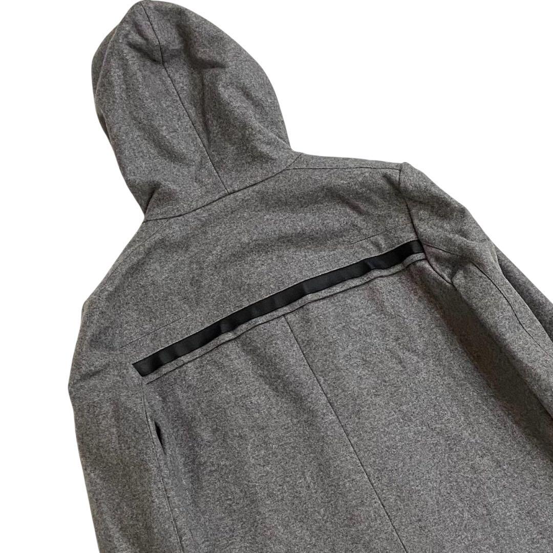 ディオールオム クリス期 ダッフルコート メンズ 50 ラムレザートリム ウール