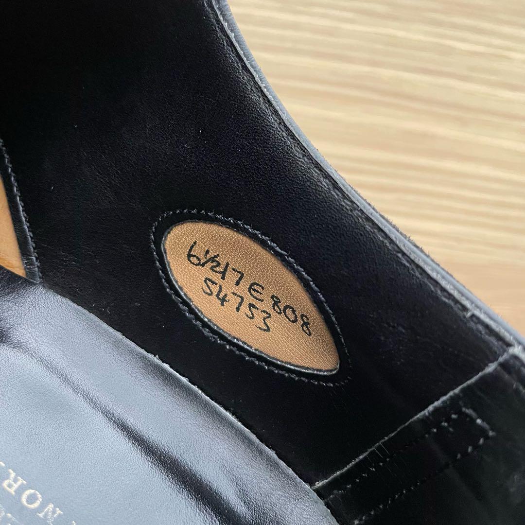 エドワードグリーン　ビジネスシューズ　革靴　レザー　ブラック　6.5