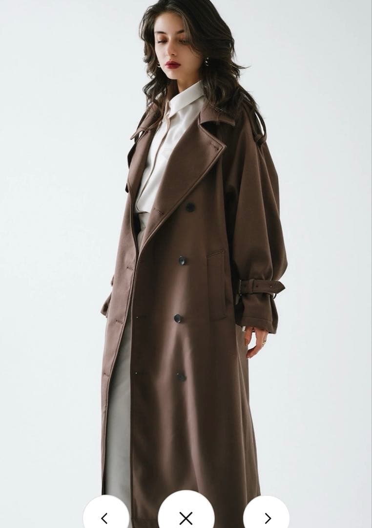THETOE AVIGNON TRENCH COAT ブラウン