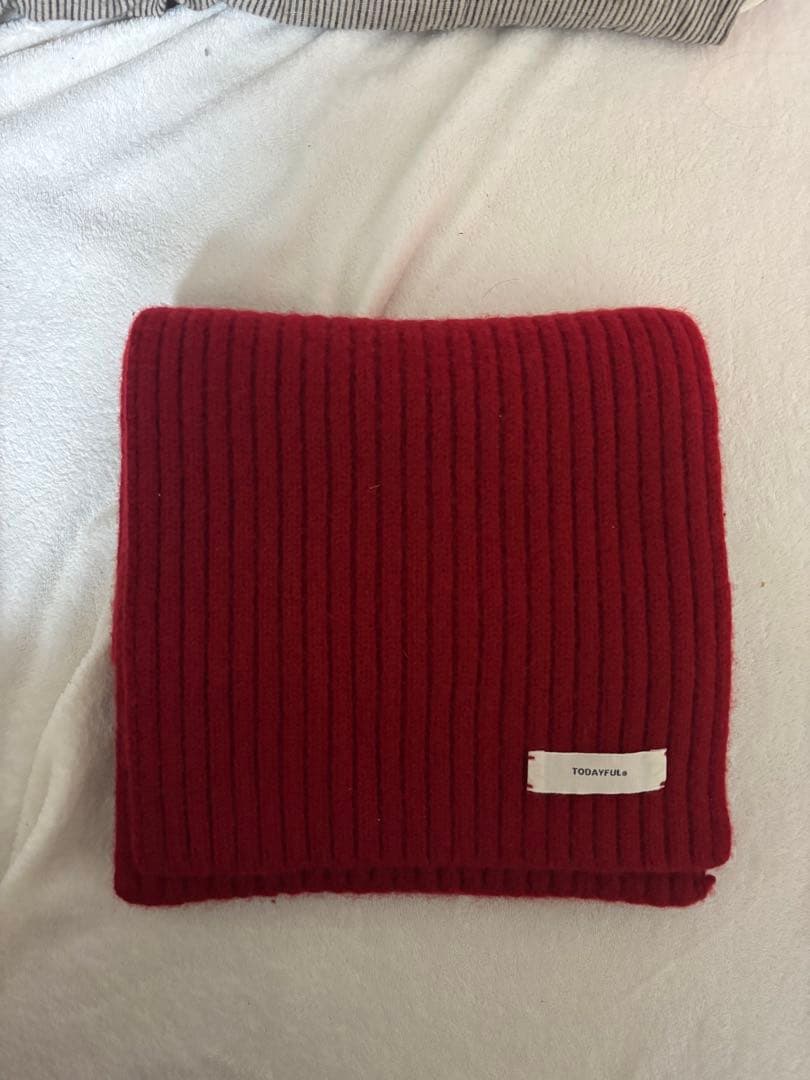 リブニットマフラー　TODAYFUL