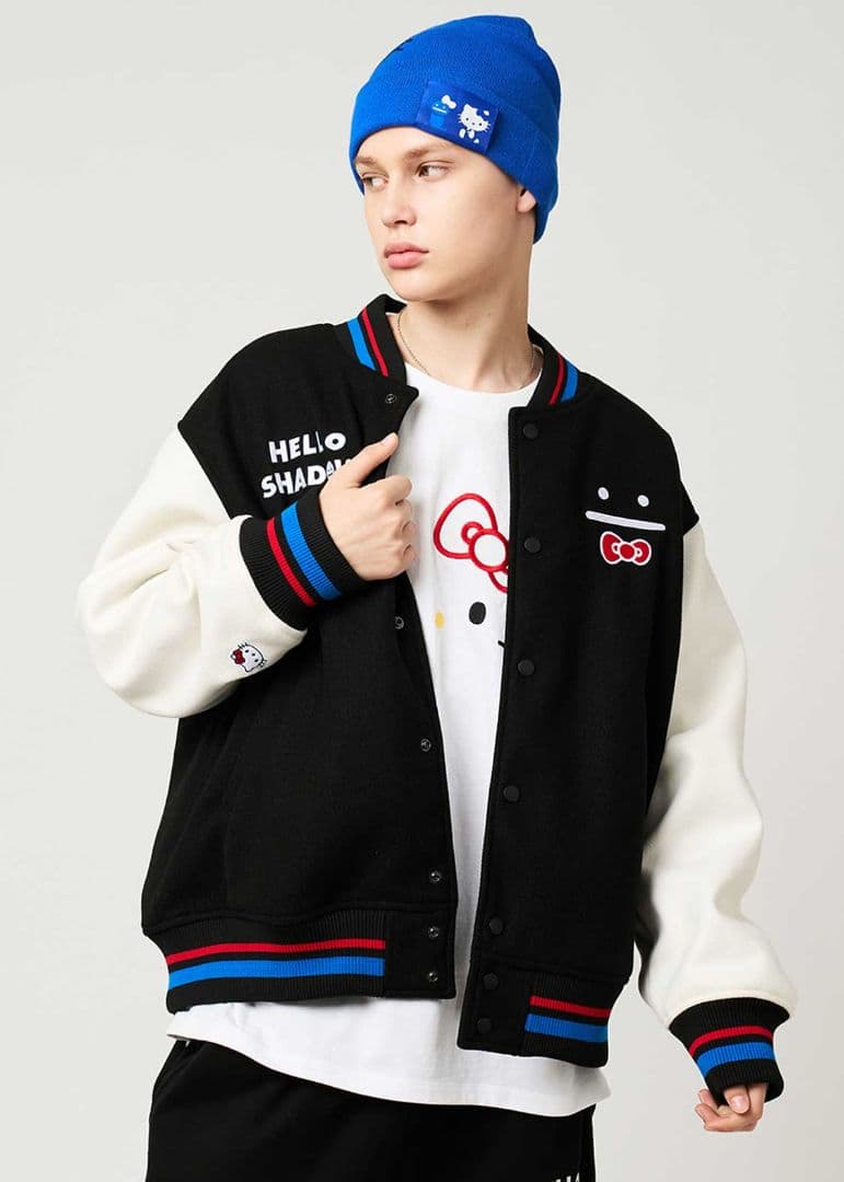 graniph　ハローキティ　おすわりハローシャドウ　スタジャン