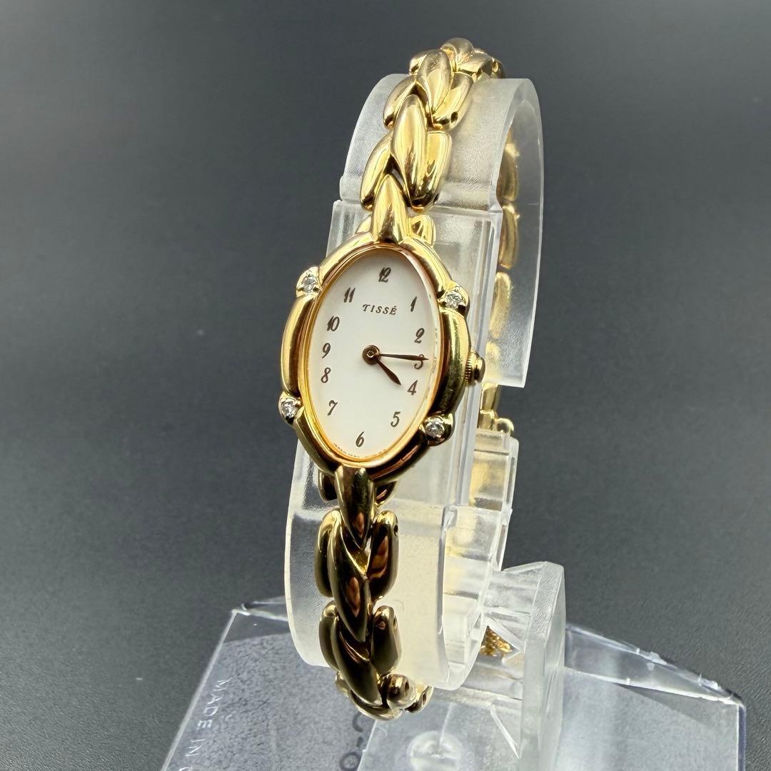 SEIKO TISSE 1F20-5040 4Pダイヤ レディース 腕時計