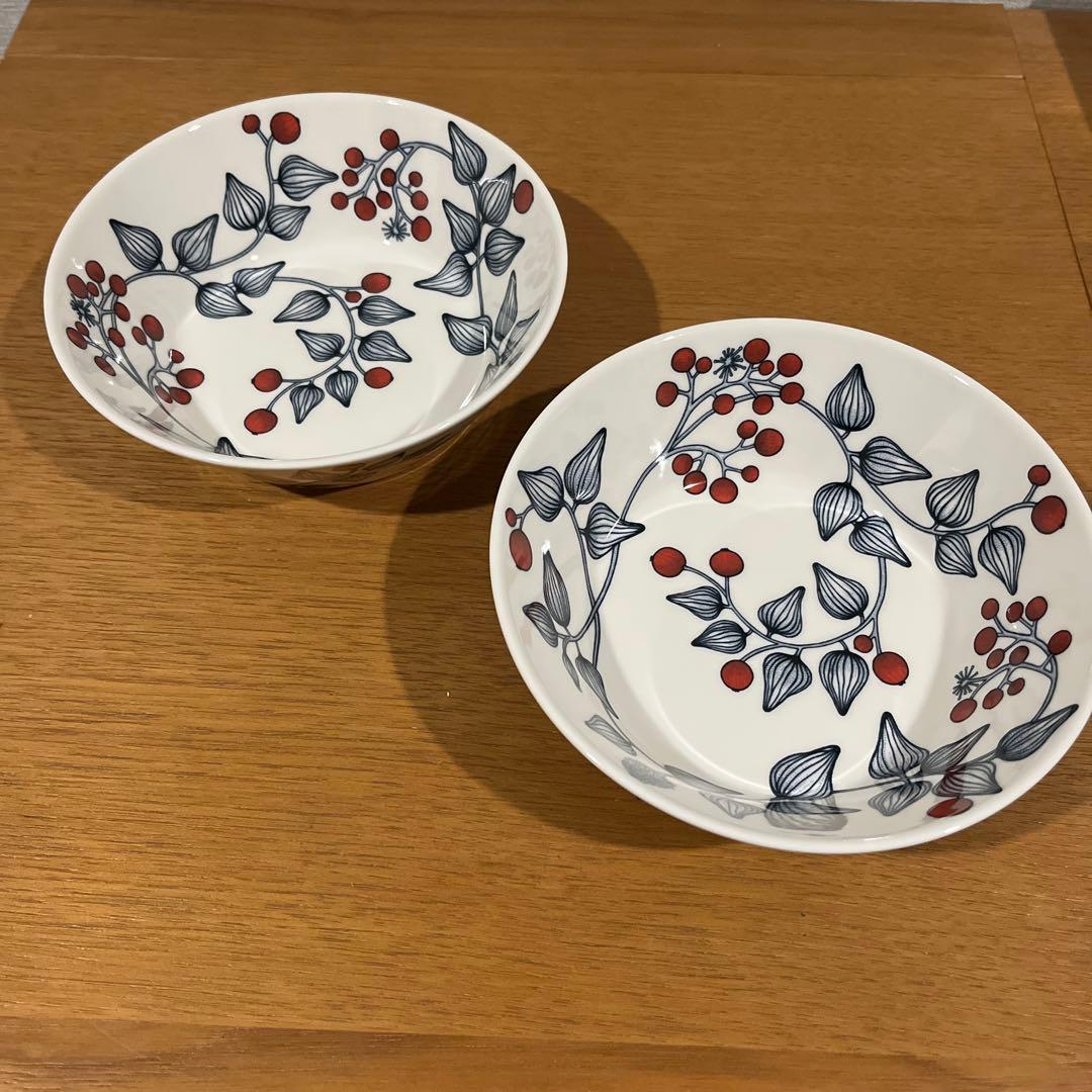 【未使用】【旧ロゴ】アラビア　ルノフロストベリー　ボウル17cm 2個組