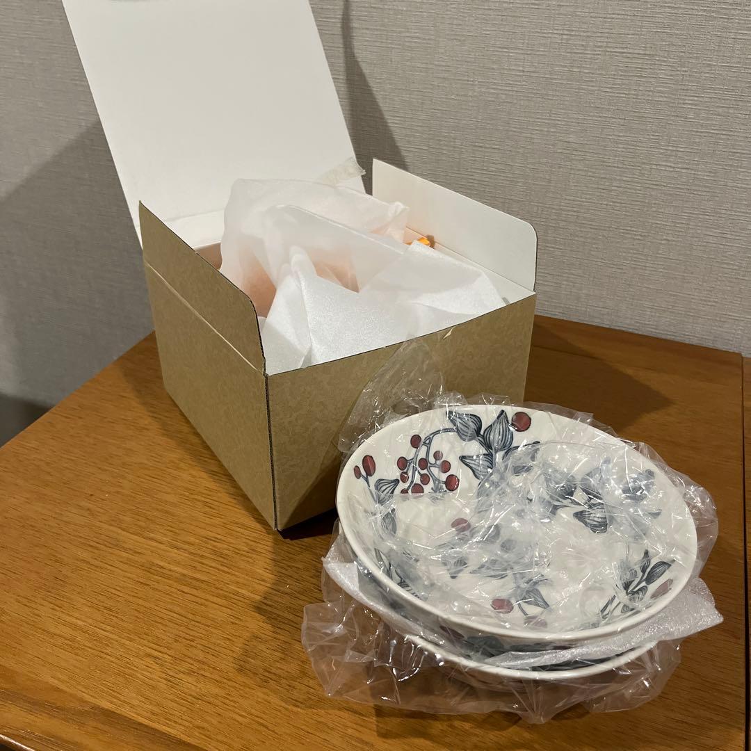 【未使用】【旧ロゴ】アラビア　ルノフロストベリー　ボウル17cm 2個組