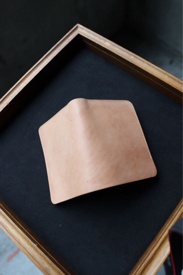 【美品】forme Short Wallet Natural HorseButt