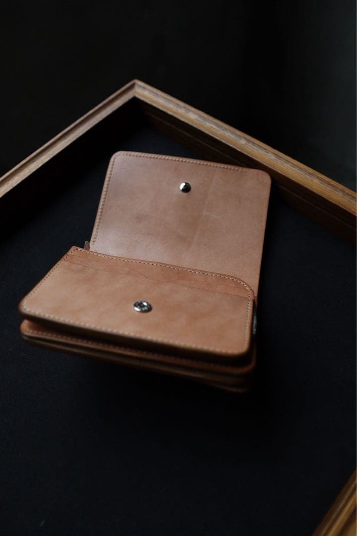 【美品】forme Short Wallet Natural HorseButt