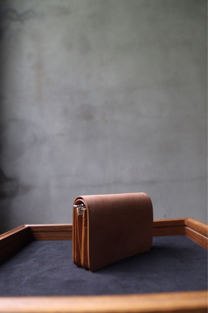 【美品】forme Short Wallet Natural HorseButt