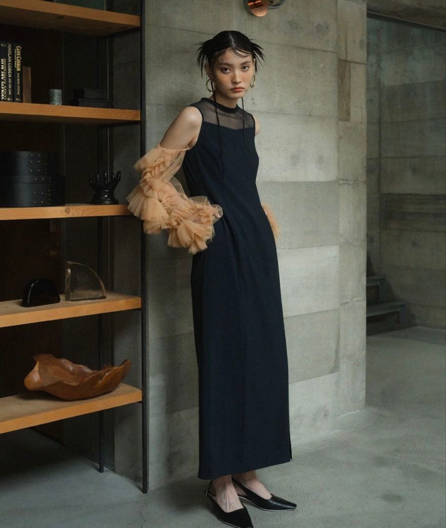 【のん 】ANDRESD detached sleeve dress