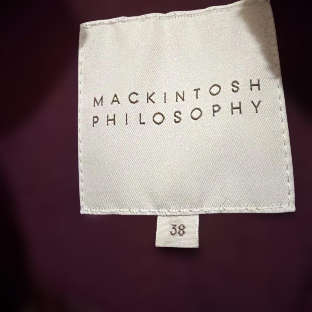 マッキントッシュフィロソフィー　ケープコート　ポンチョ　ボルドー38