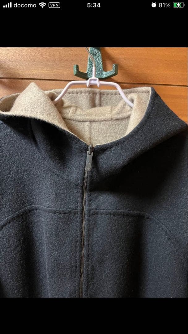 M*u様 GOBIカシミヤ リバーシブルコートユニセックス