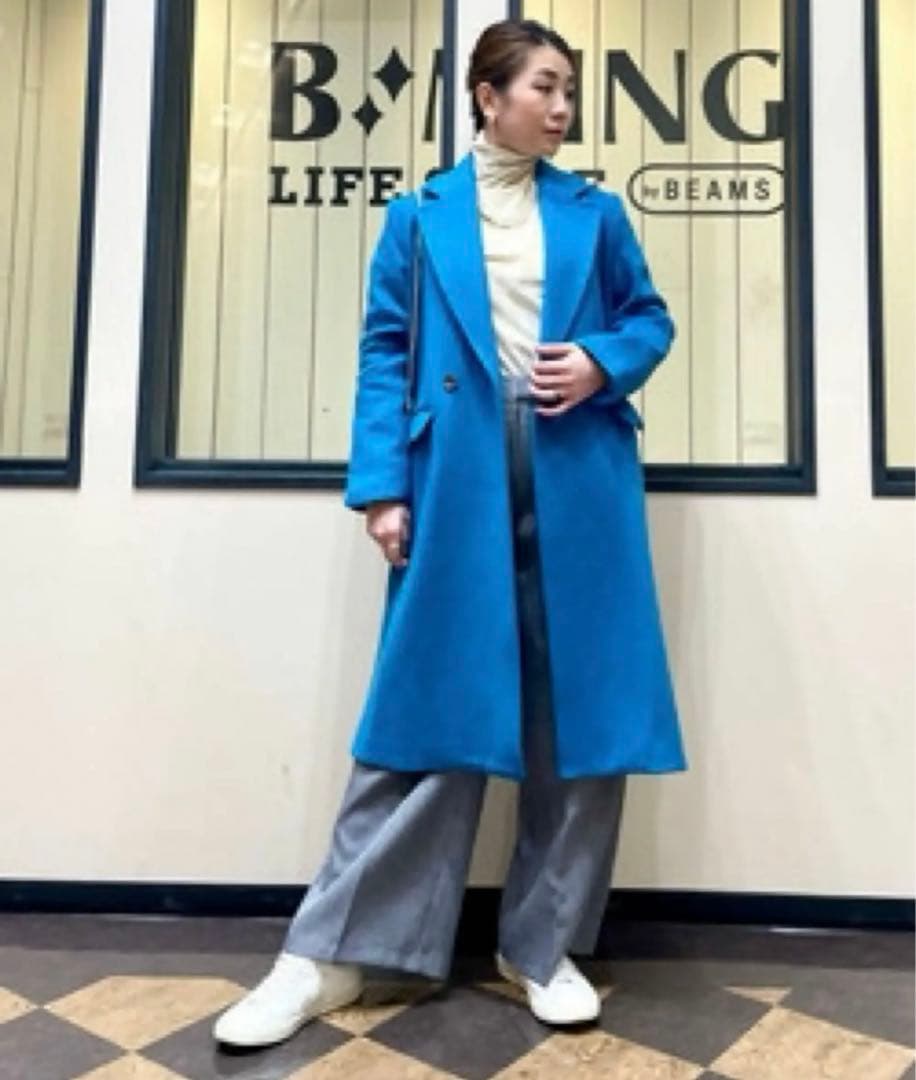 【新品タグ付】 B:MING by BEAMS ダブル チェスターコート