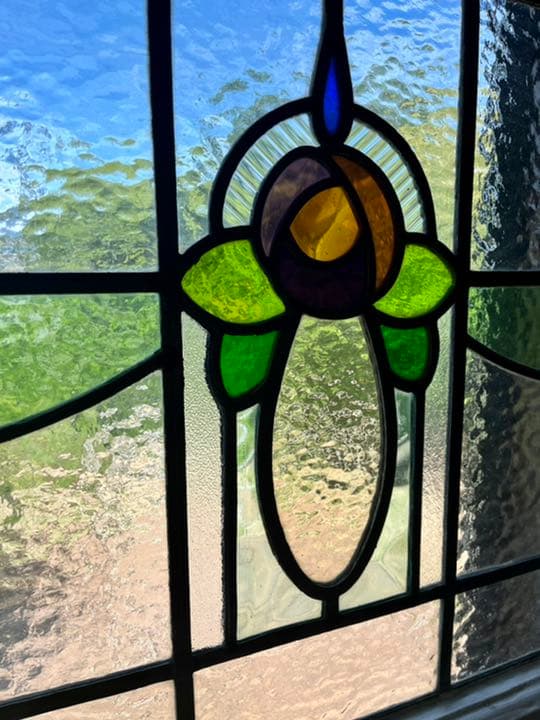 アンティークステンドグラス　窓