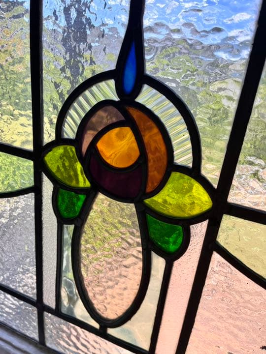 アンティークステンドグラス　窓