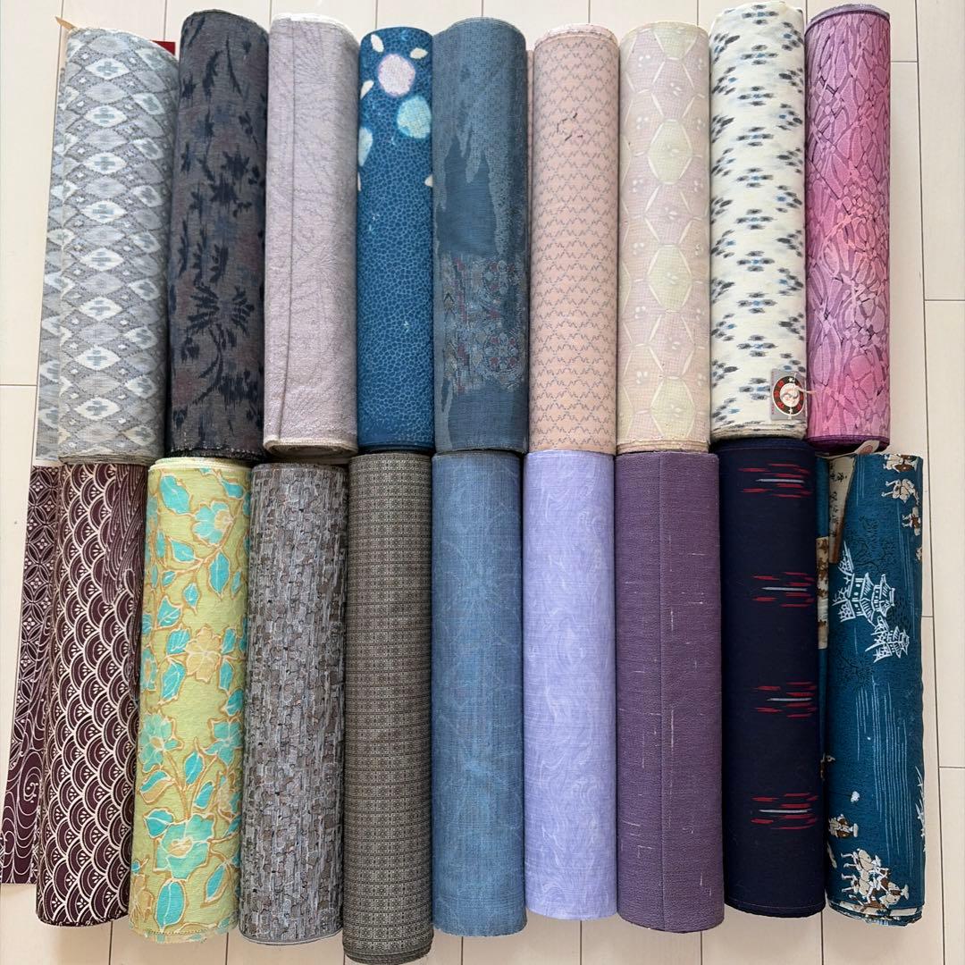 ■S019■ウール・化繊・交繊・他■反物　18点セット■大量まとめ売り